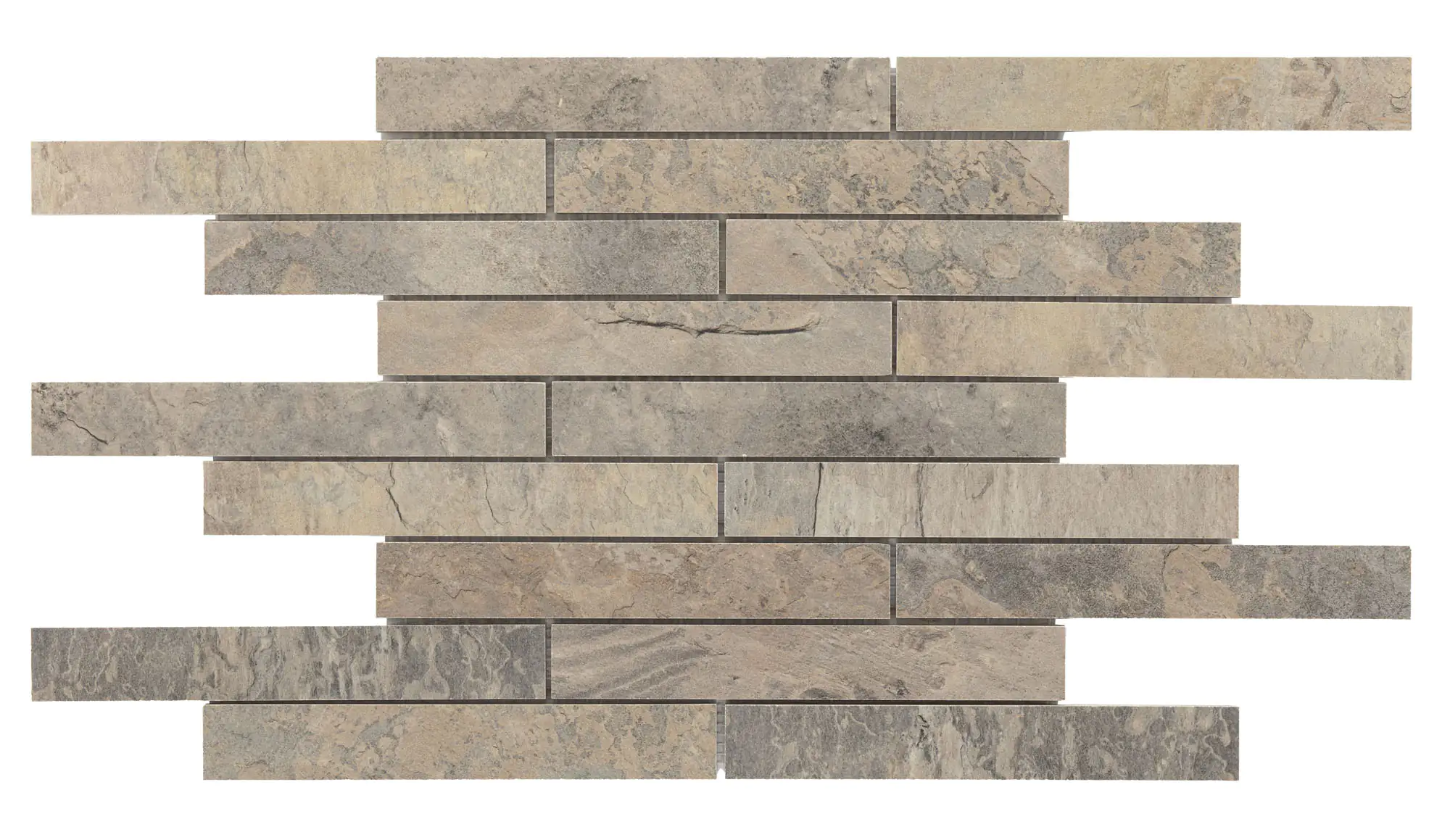 Mosaikfliese Stone Art 43 x 30 cm stonegrey Steinmaß: ca. 21,15 x 3,08 cm