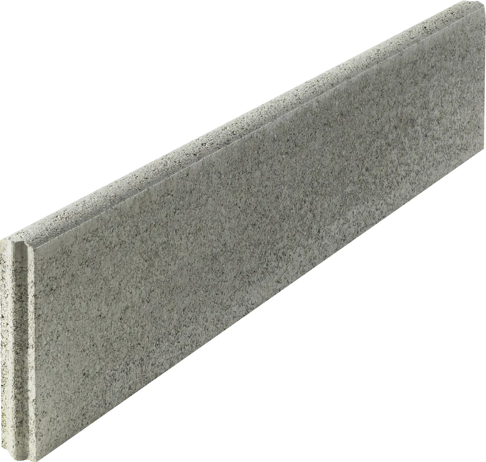 Kann Randstein mit Nut- und Feder 100 x 25 x 5 cm grau