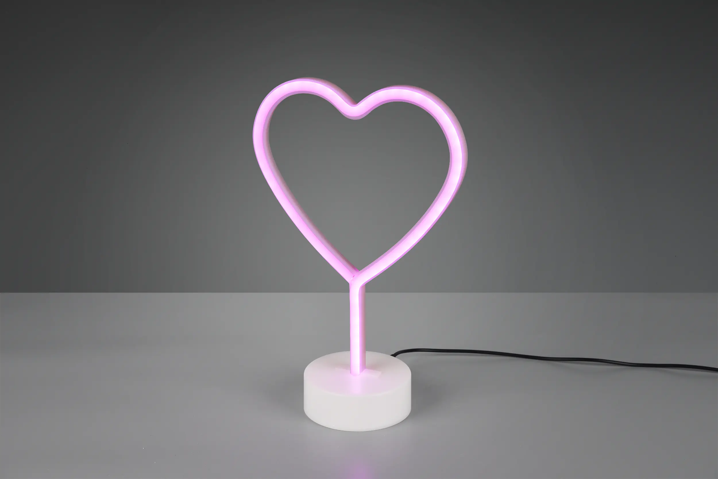 Reality LED Tischleuchte Heart 30 x 20 cm warmweiß rosa