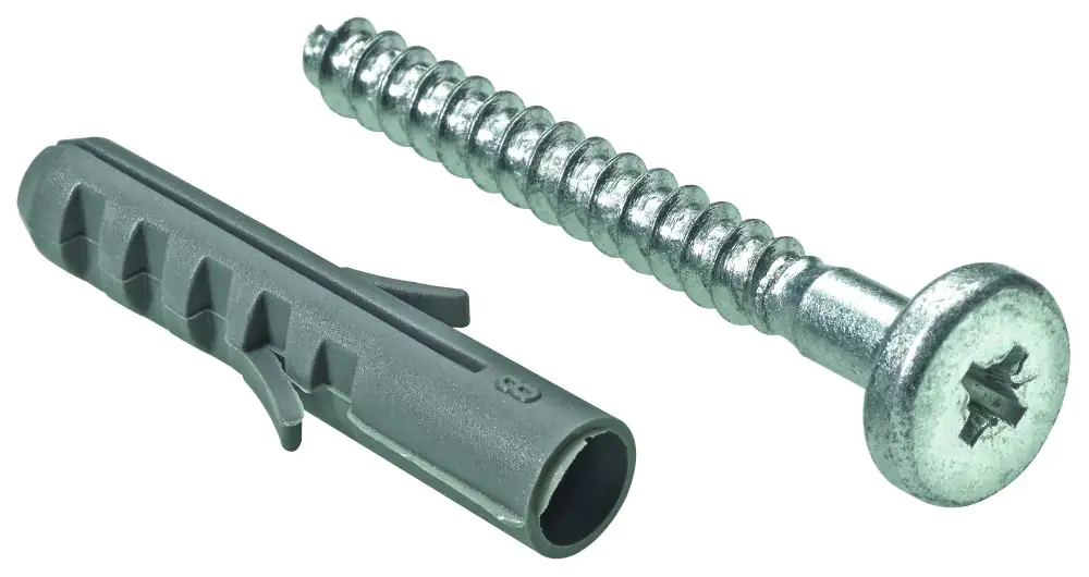 Hettich Befestigungsschrauben für Schrankaufhängeschiene, 4 Stück