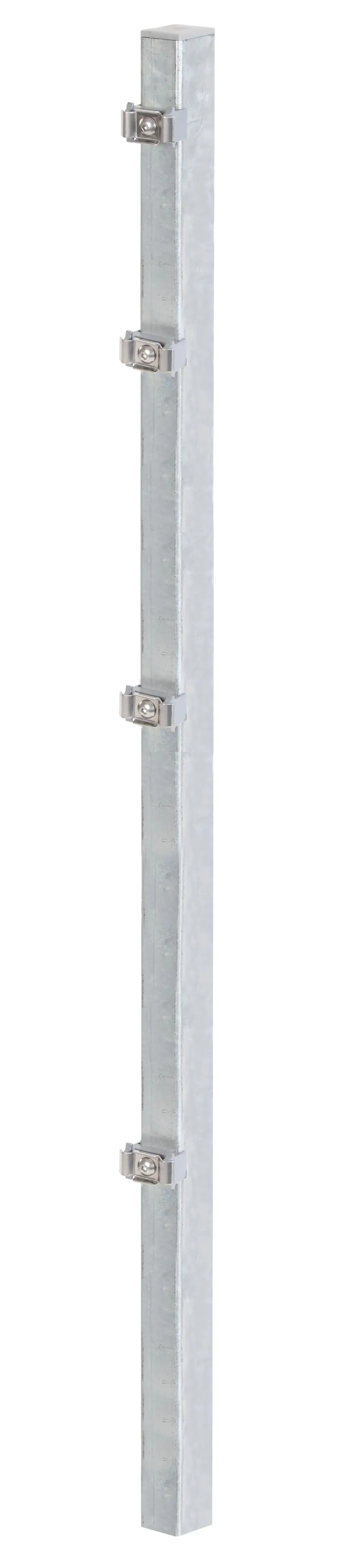4004338676933 Alberts Zaunpfosten inkl. Klemmlasche 240 cm 60 x 40 mm feuerverzinkt