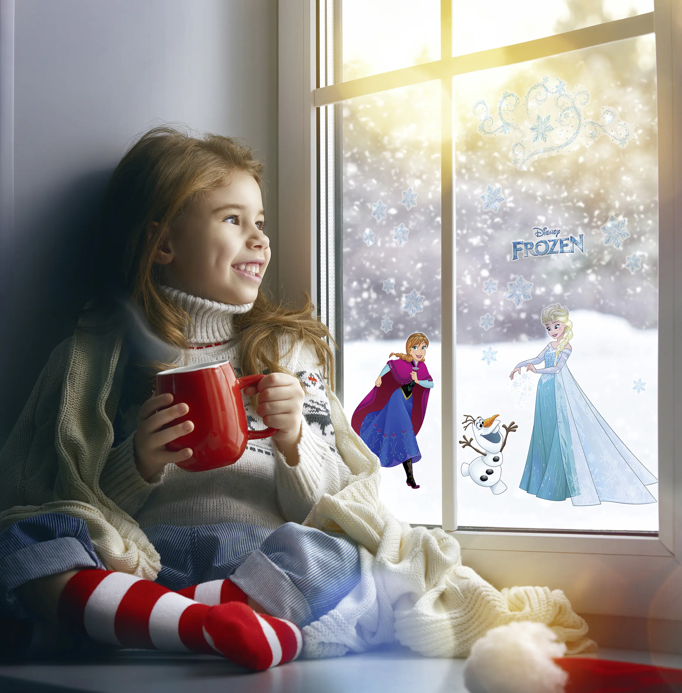 Komar Window Sticker Frozen Snowflake 31 x 31 cm