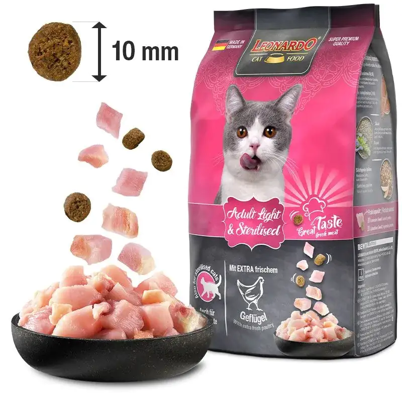 Leonardo Katzentrockenfutter  Leo Ad Light mit extra frischem Geflügel 300 g Leonardo Katzentrockenfutter  Leo Ad Light mit extra frischem Geflügel 300 g
