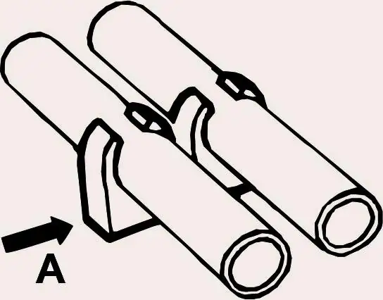Cornat Rohr-Clip doppelt für 22 mm Ø - Rohre
