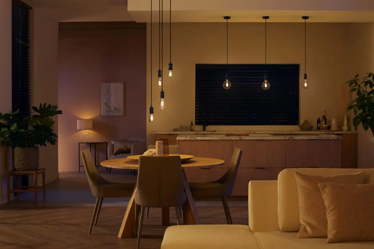 Philips Hue LED-Leuchtmittel White E27 warmweiß Birnenform 7 W warmweiß Philips Hue LED-Leuchtmittel White E27 warmweiß Birnenform 7 W warmweiß