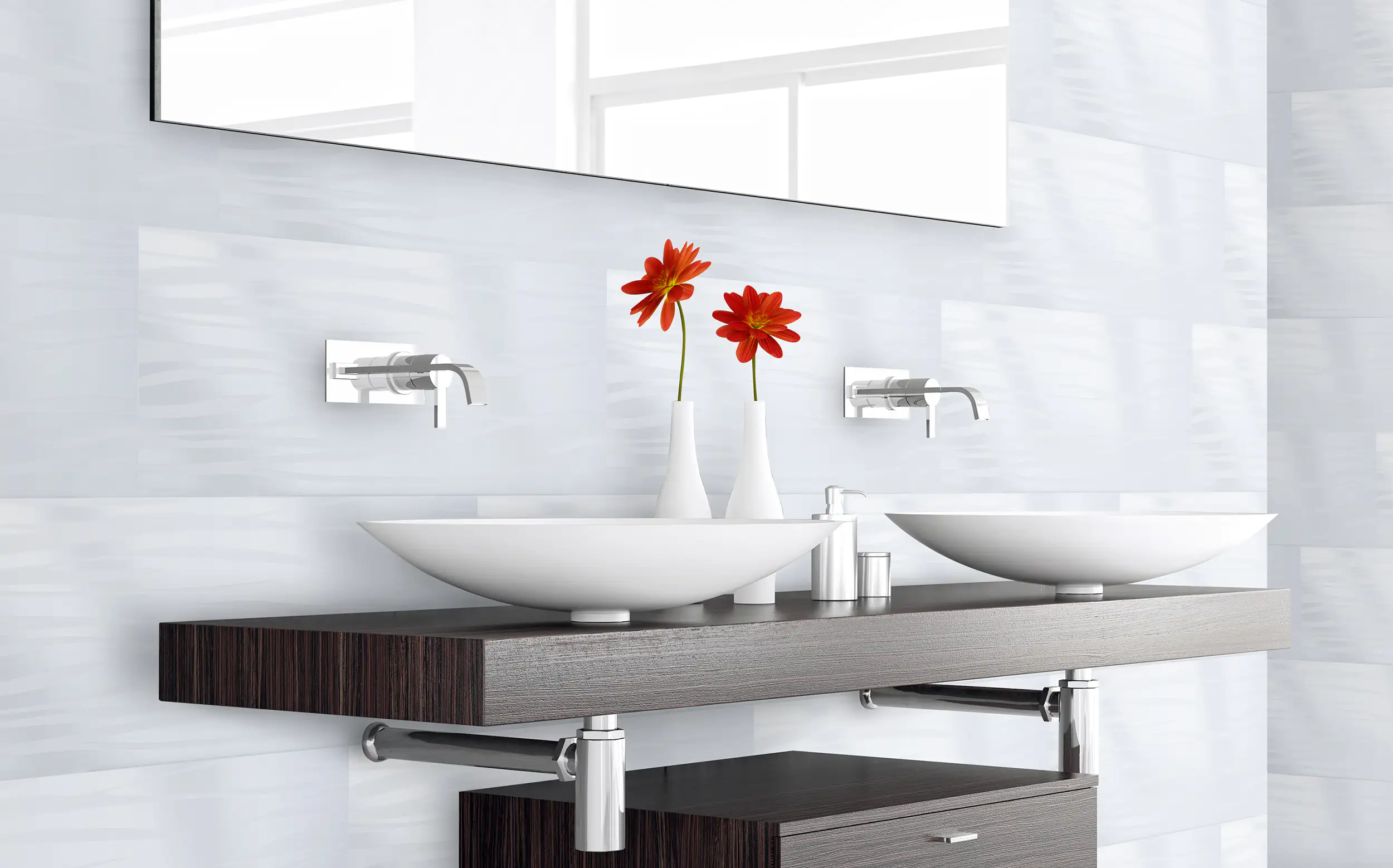 Wandfliese Laguna 30 x 60 cm weiß