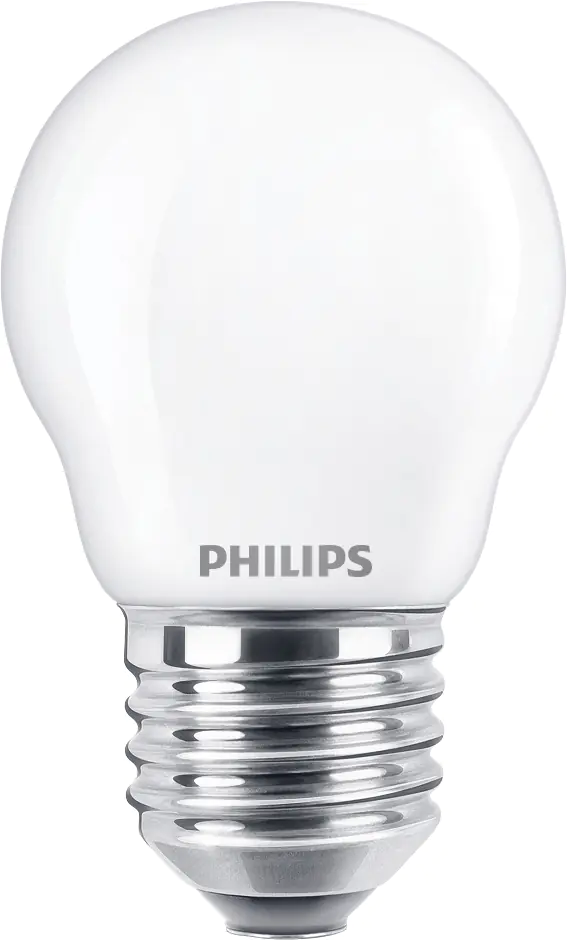 Philips LED-Leuchtmittel Filament Tropfenform P45 E27 6,5W warmweiß matt