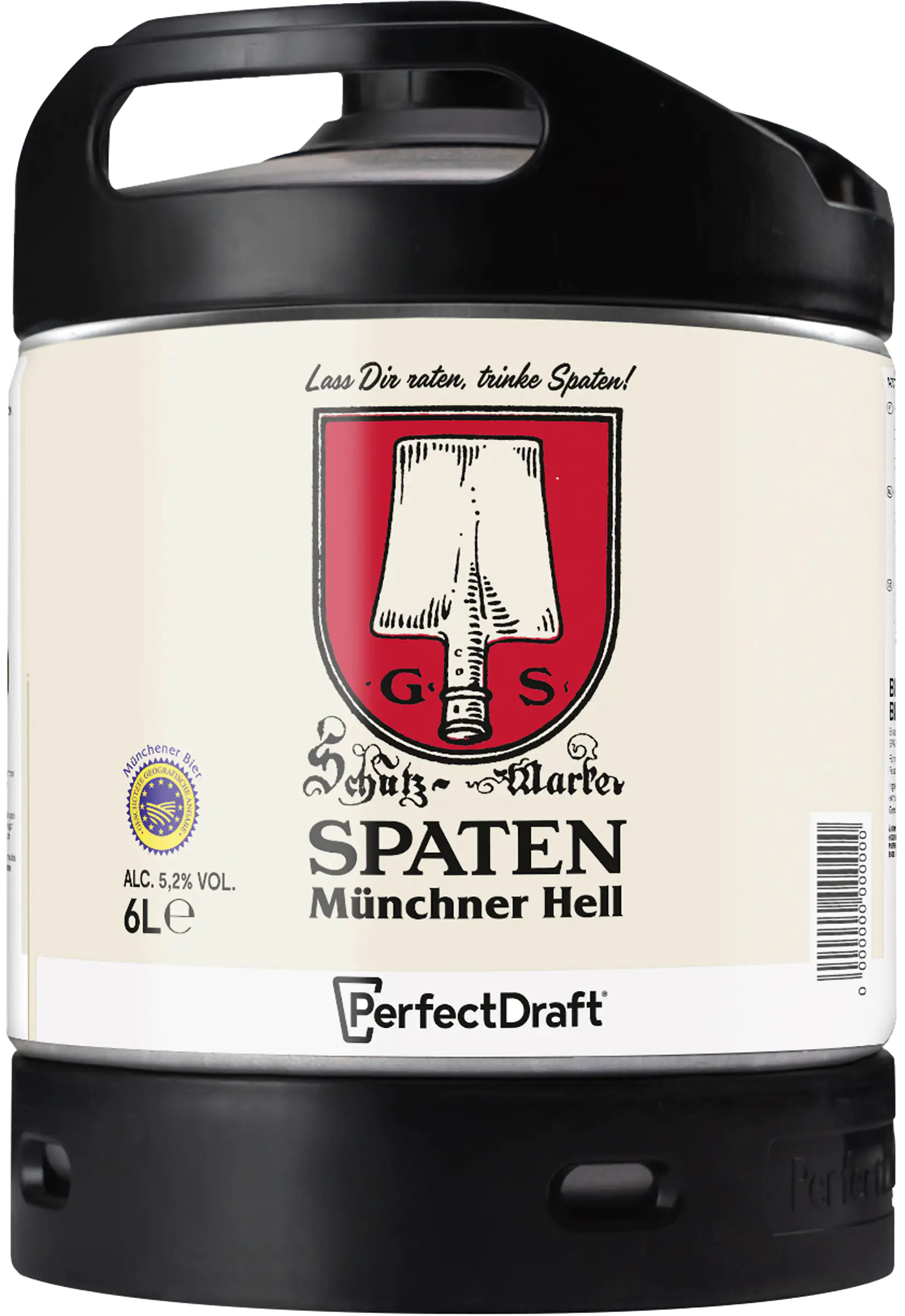 Spaten Bier 1x 6 l Fass für Perfect Draft Bierzapfanlage