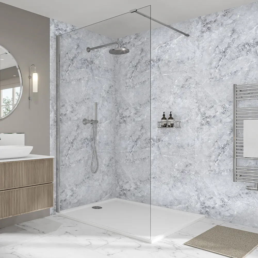 Wetwall Elite Wandpaneel  Fumo 16 x 242 cm mit abgerundeter Abschlusskante