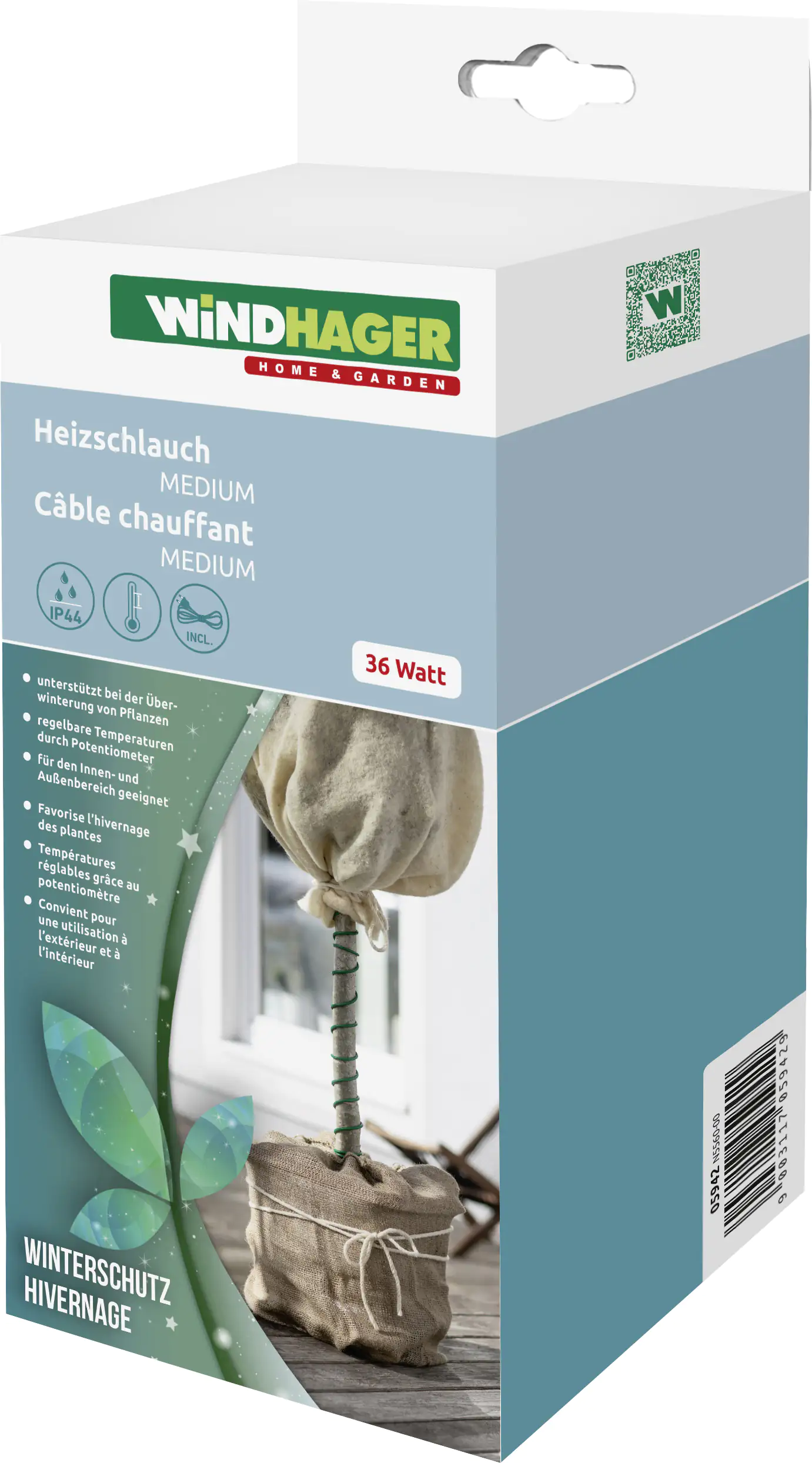 Windhager Heizschlauch 36 Watt 40 cm