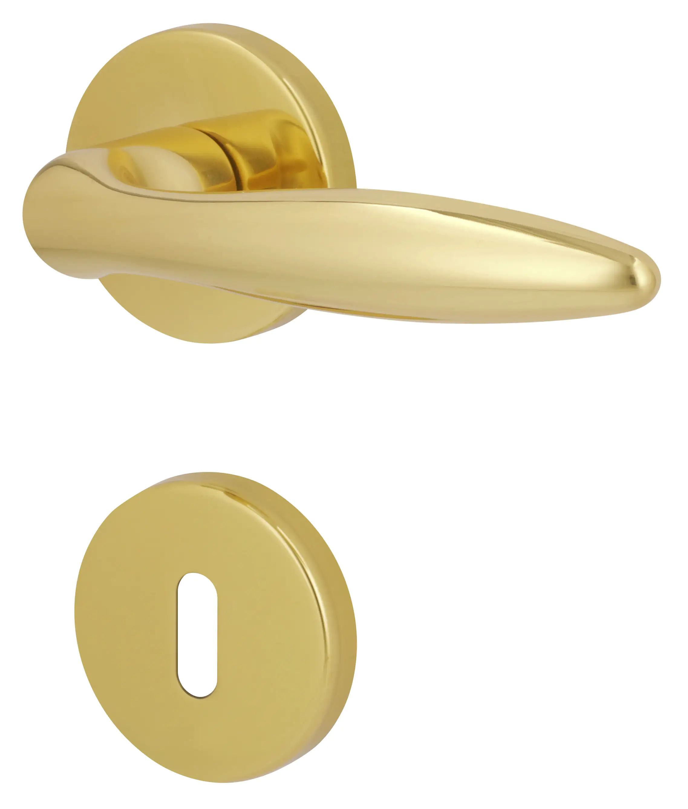 Alpertec BB-Rosettengarnitur Alison Messing gold rund Alpertec BB-Rosettengarnitur Alison Messing gold rund