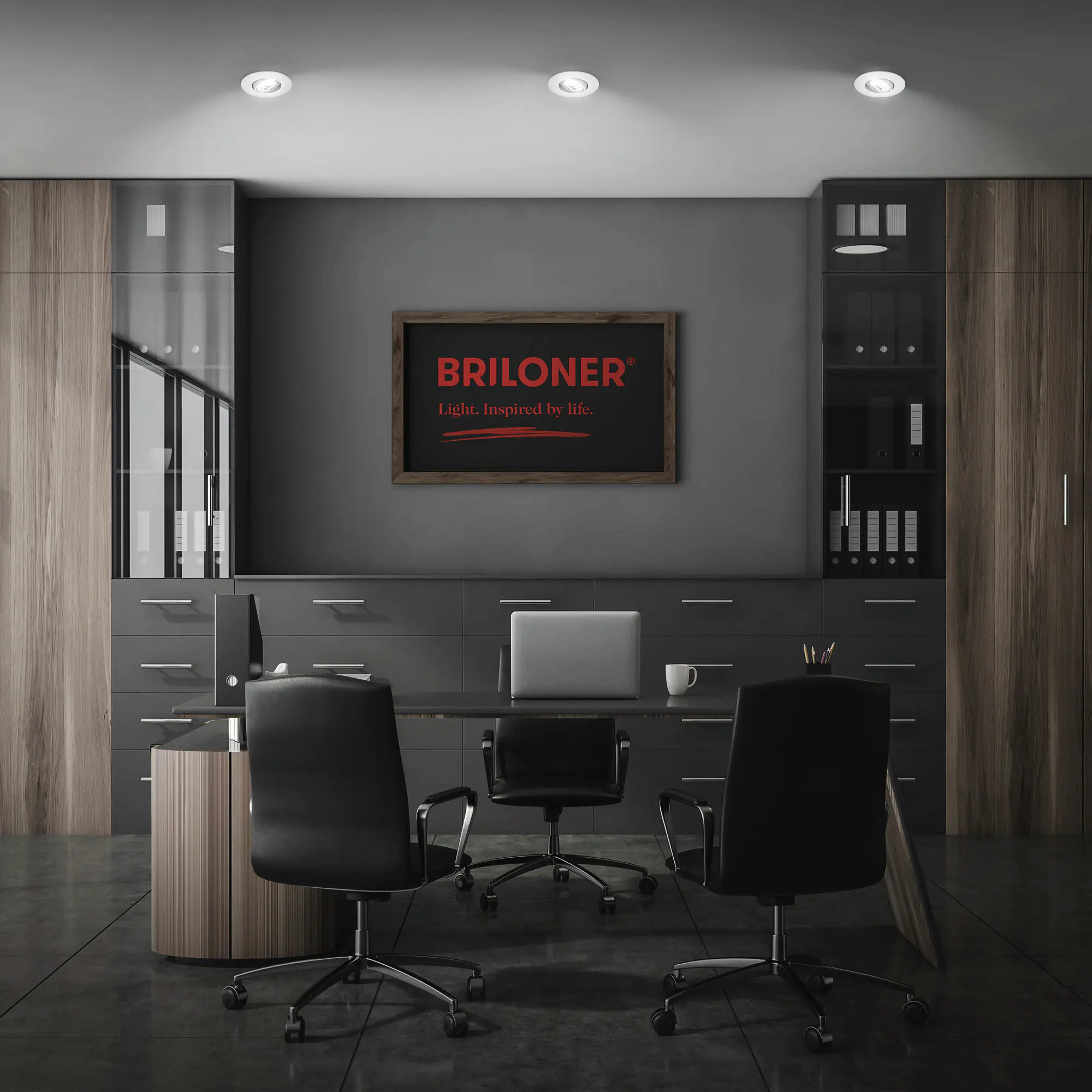 Briloner LED Einbauleuchten Dimara Ø 9 x 2,4 cm warmweiß/neutralweiß chrom dimmbar 3er-Set