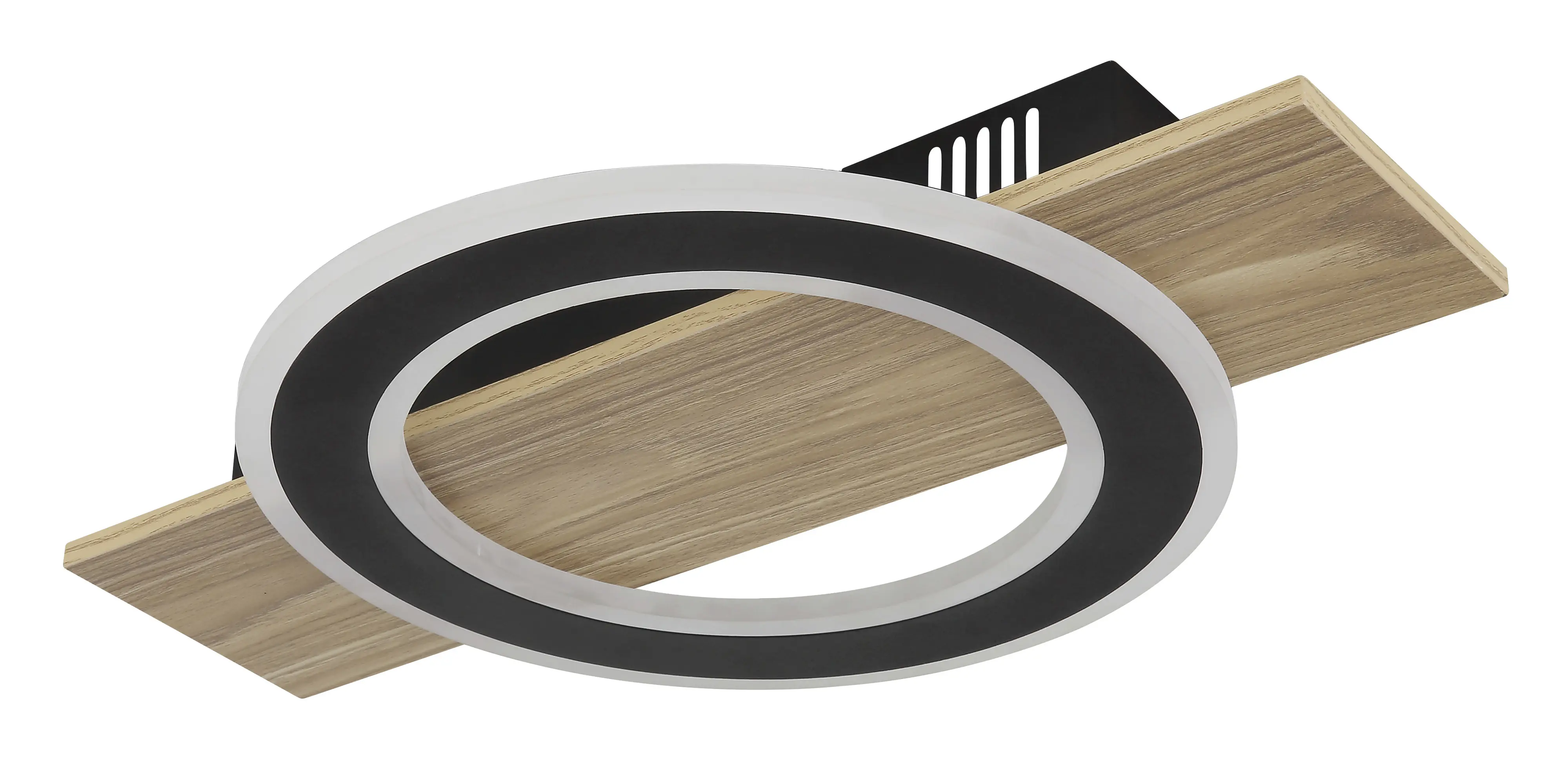 Globo Deckenleuchte Jayden 44 x 29 cm L x B holzoptik warmweiß