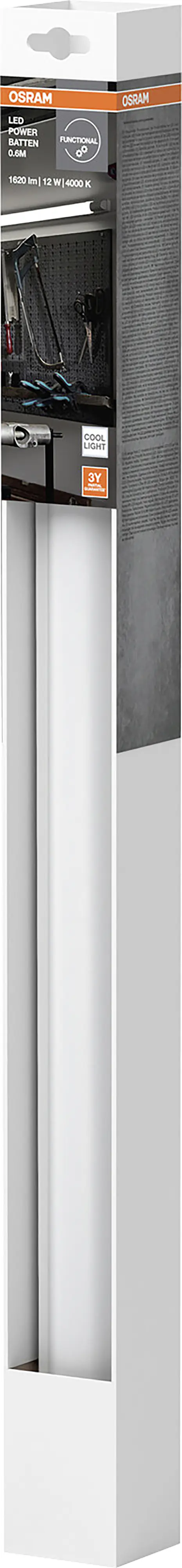 Osram LED Lichtleiste Power Batten weiß 60 cm 12 W kaltweiß