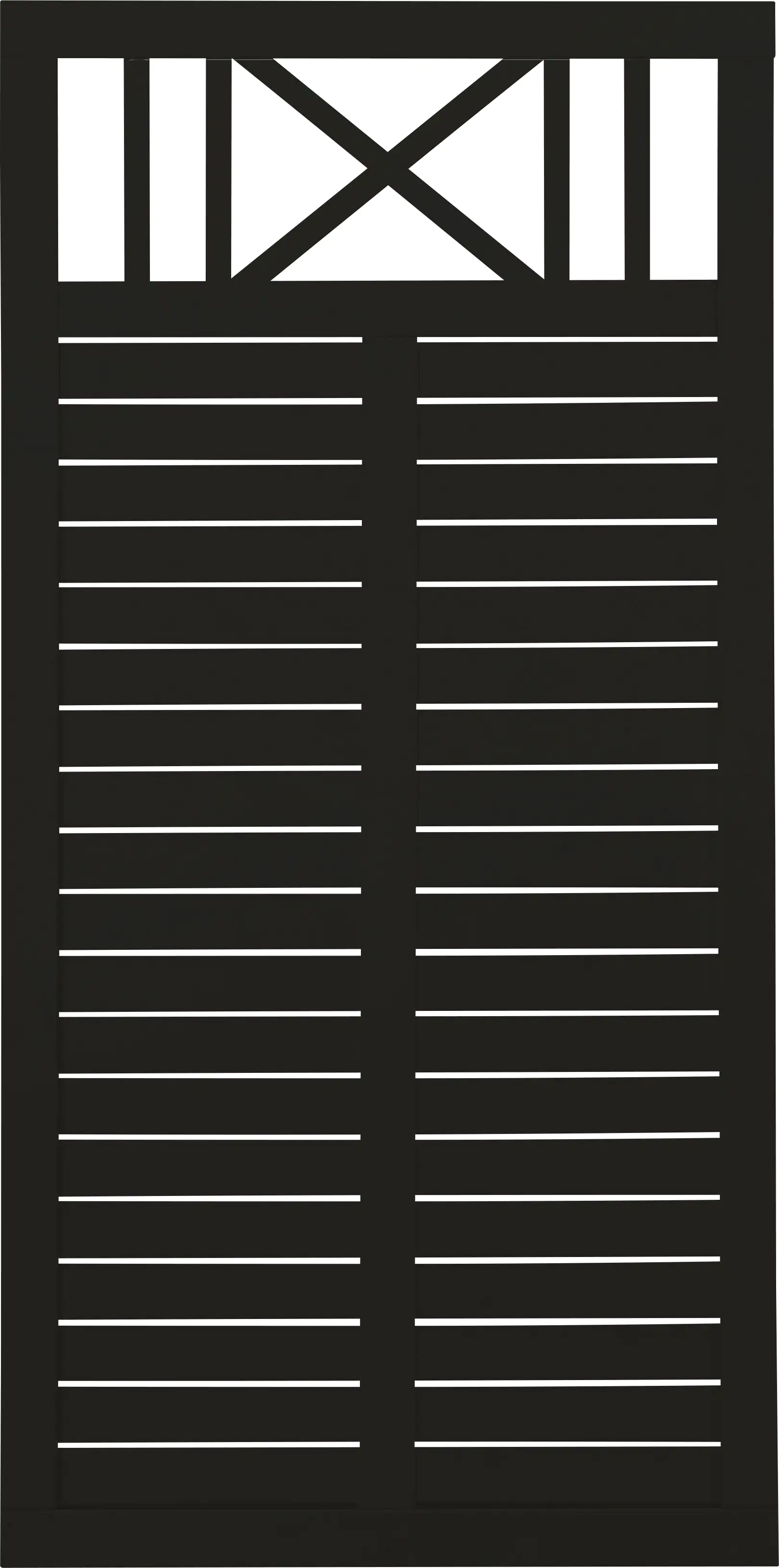 Plus Zaun Nostalgi 90 x 180 cm RAL 9005 Schwarz kaufen Globus Baumarkt