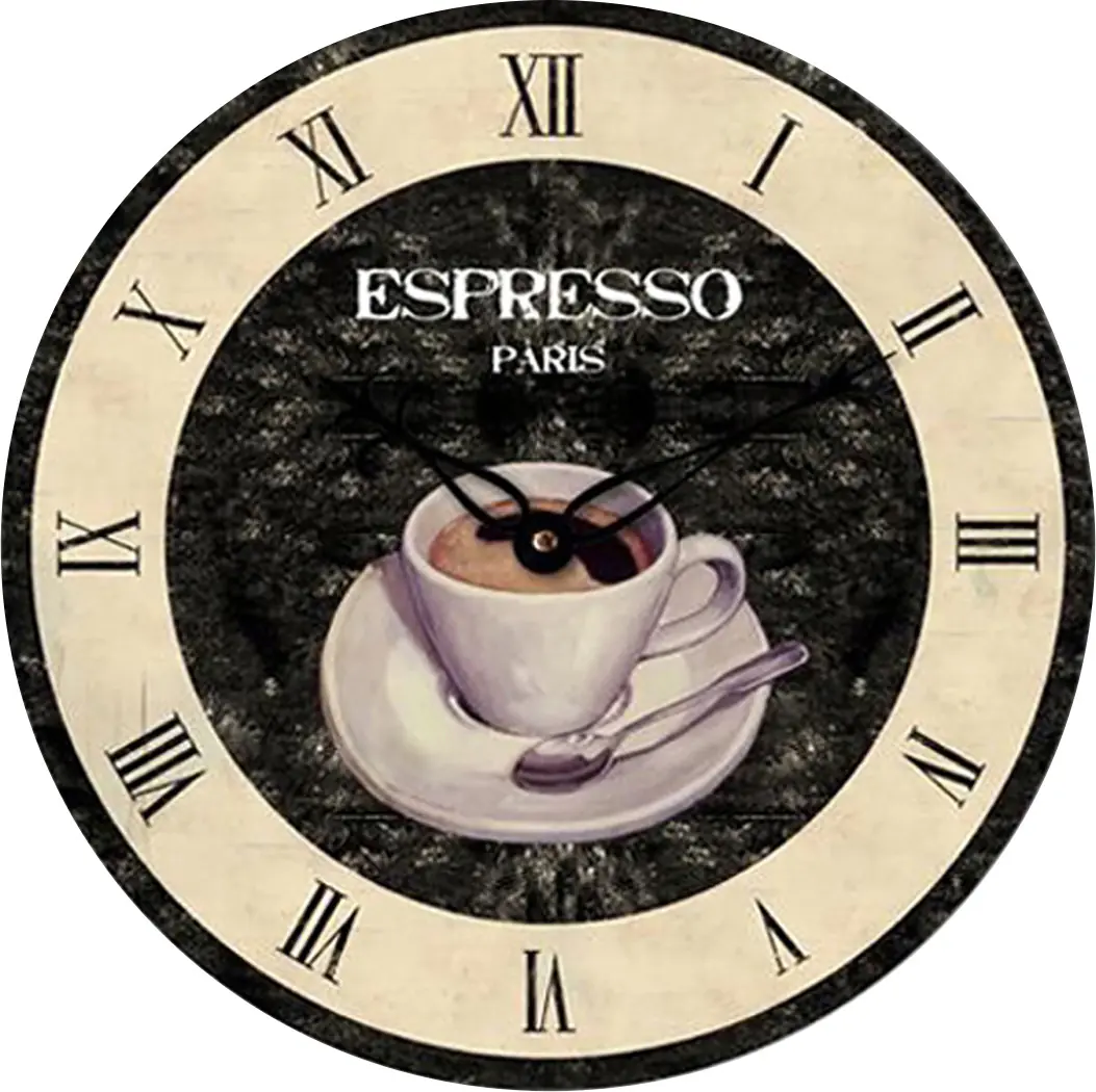 Technoline Quarzwanduhr WT 1025 schwarz Vintage, schwarz