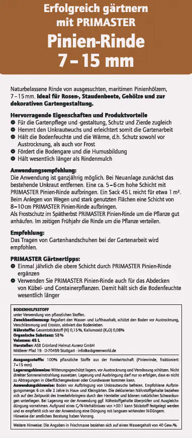 Primaster Pininerinde 7-15 mm 45 L