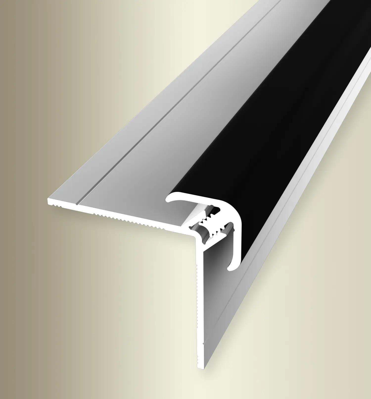 Decoflooring Clip-Außeneckenprofile 2-teilig schwarz pulverbeschichtet