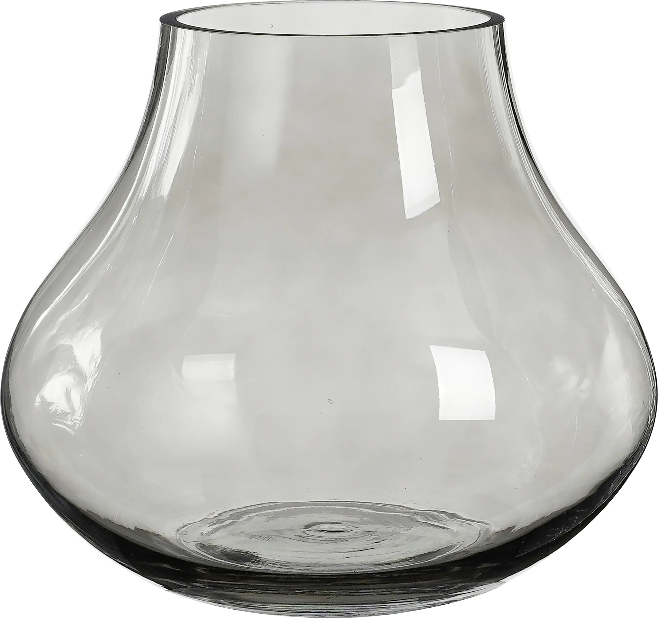 Mica Vase Bellagio grau Glas Ø 25 x 21 cm