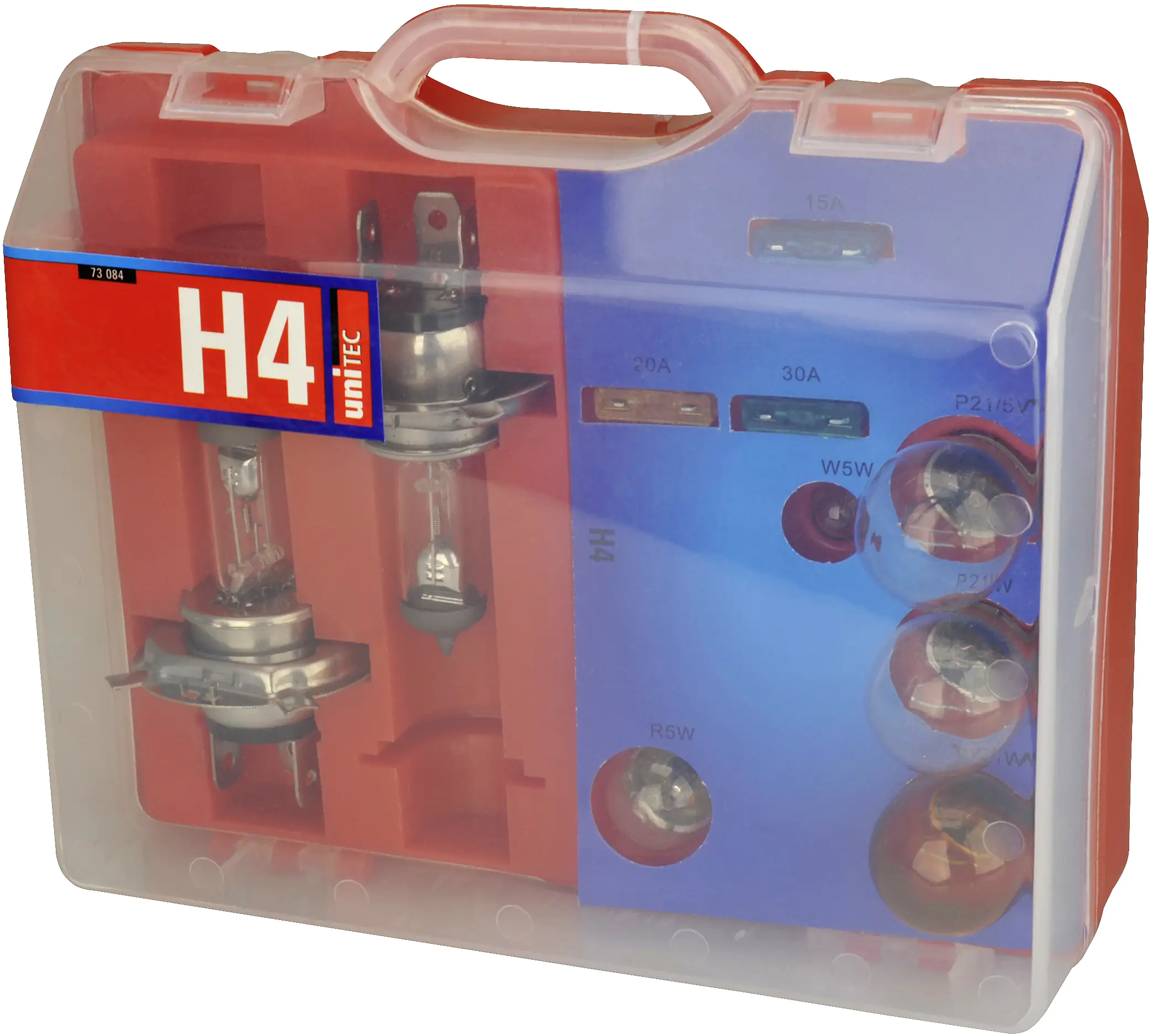 Unitec H4 Ersatzlampen-Koffer 60/55W