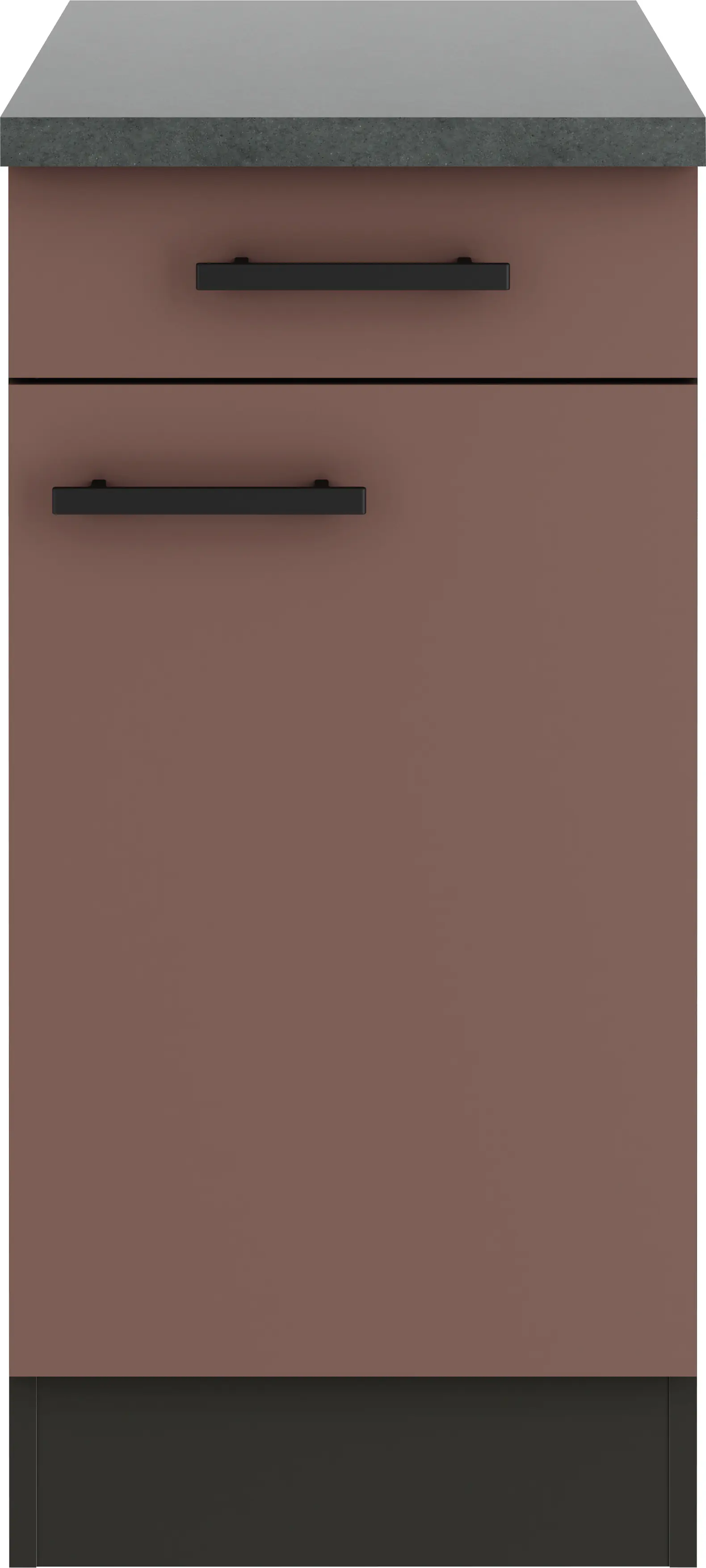 Optifit Unterschrank Nizza 407 rostrot/anthrazit matt 40 cm 
