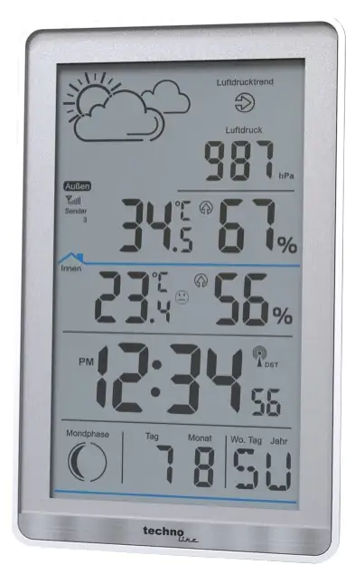 Technoline Wetterstation WS 9218 silber