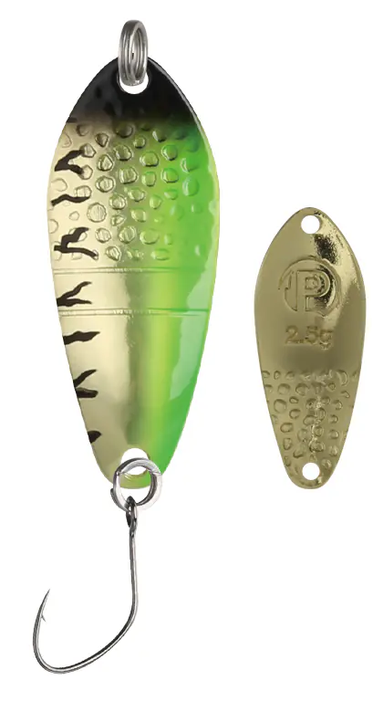 Paladin Angelköder Spoon Midgard 2,5 g UV grün/gold/schwarz/gold/tiger