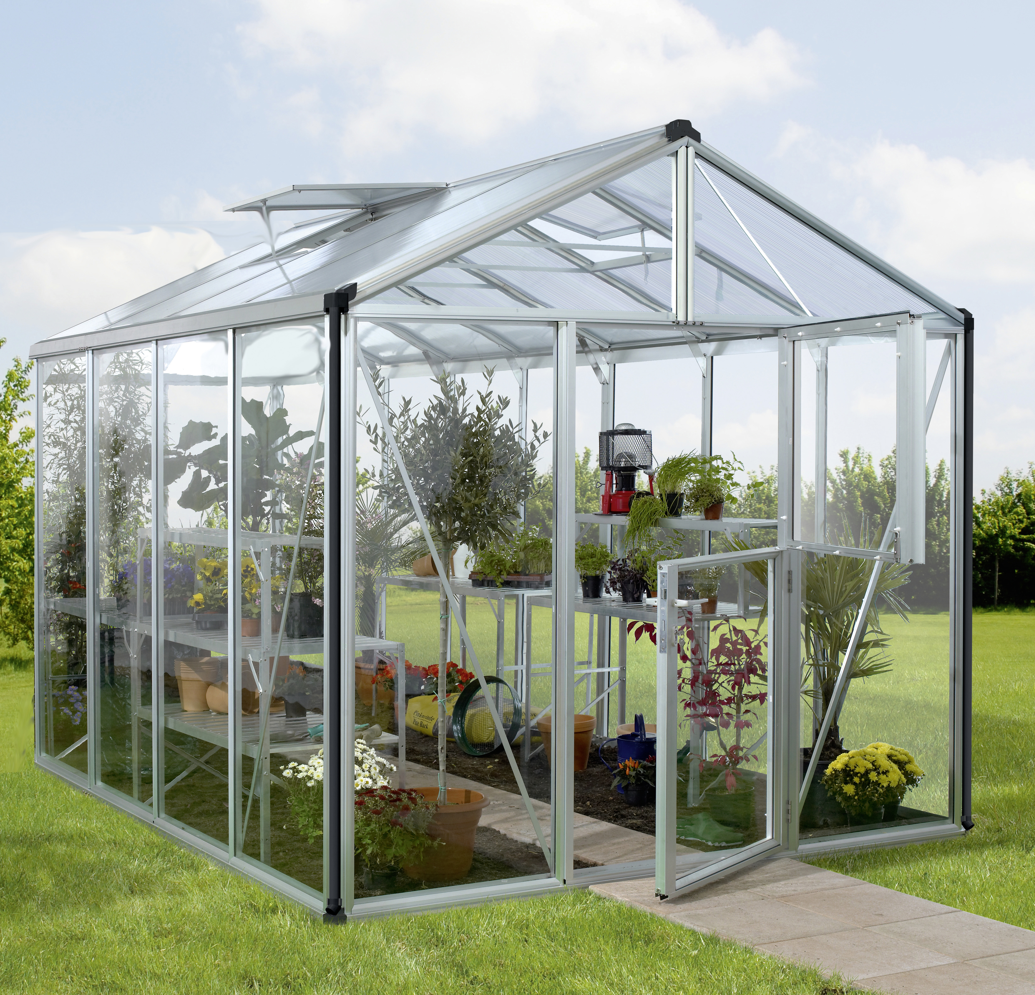 Vitavia Gewächshaus Zeus 8100 256 x 314 cm 3 mm Sicherheitsglas