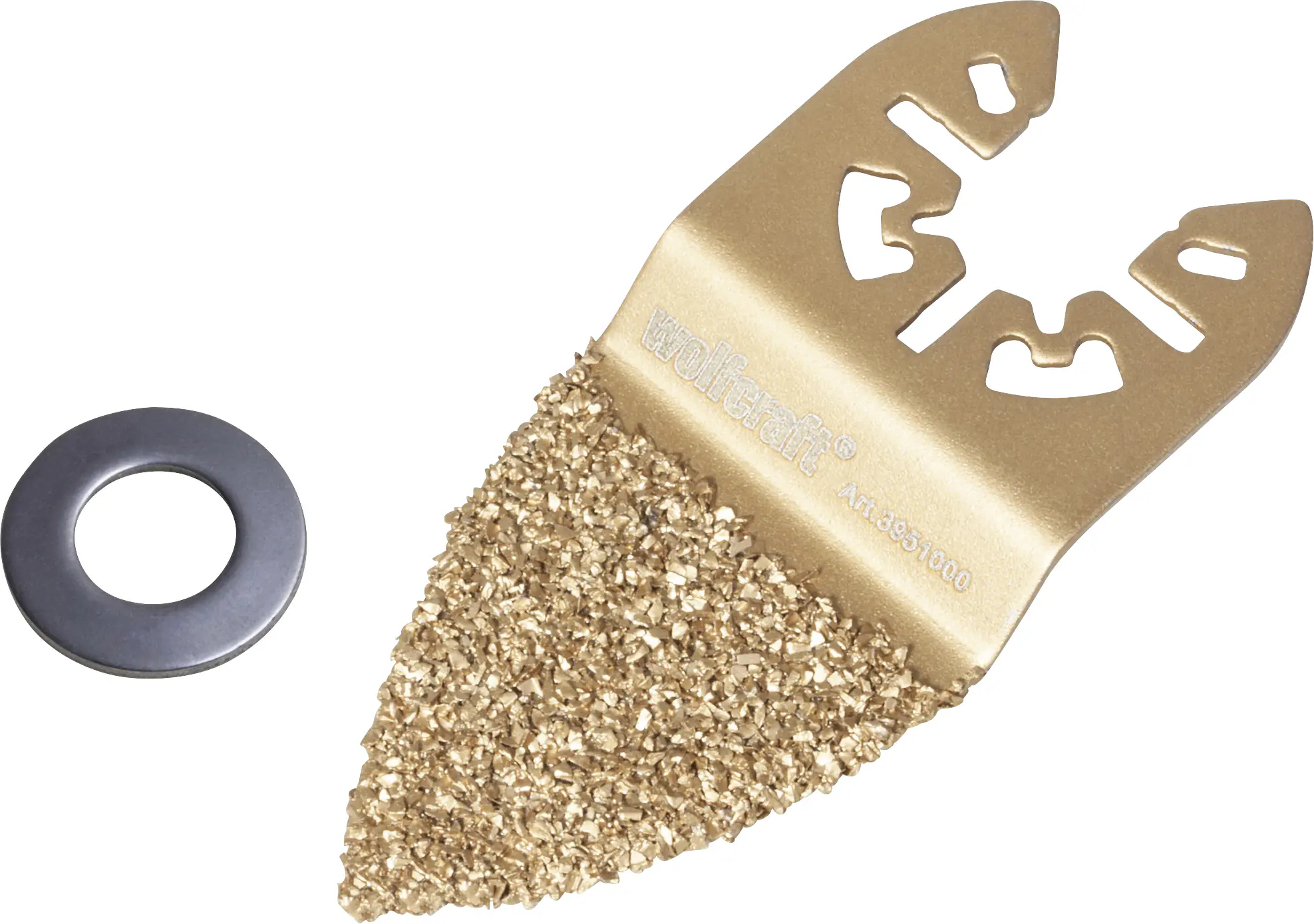 Wolfcraft Fingerraspel Dreieck 35 mm Hartmetall für Vibrationssägen