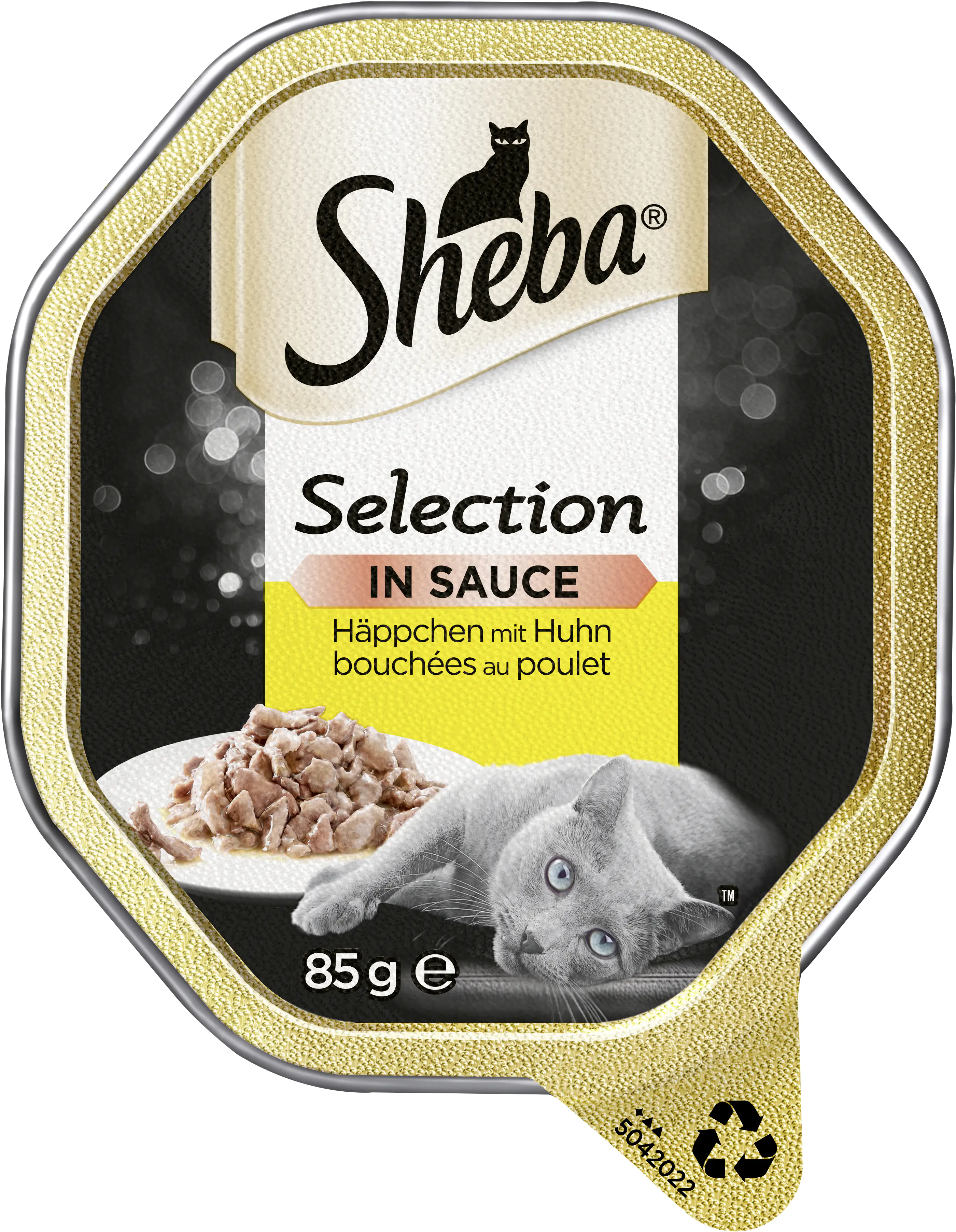 Sheba Selection in Sauce Katzennassfutter Adult 85 g Häpchen mit Huhn