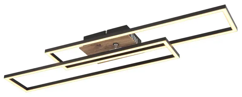 Globo Deckenleuchte Dakari 80 x 60 cm L x B schwarz warmweiß