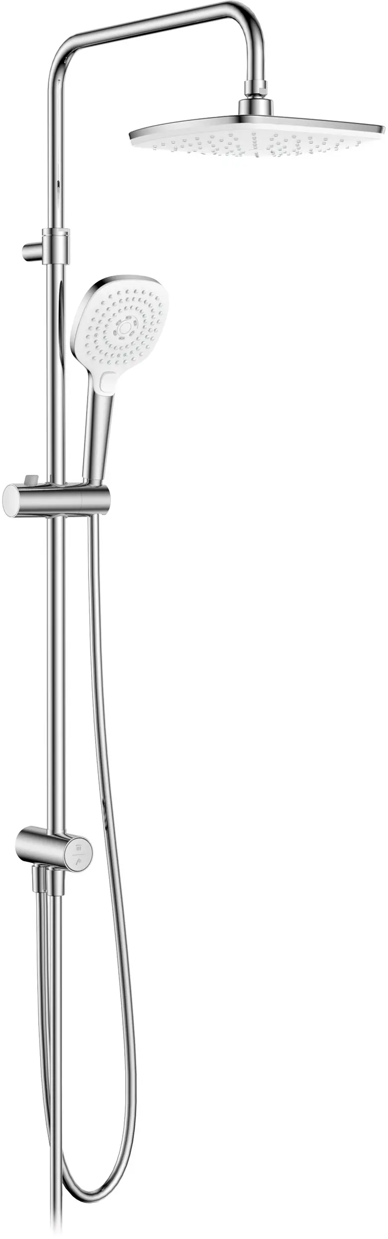 Primaster Duschsystem mit Druckumsteller Water Stream new chrom