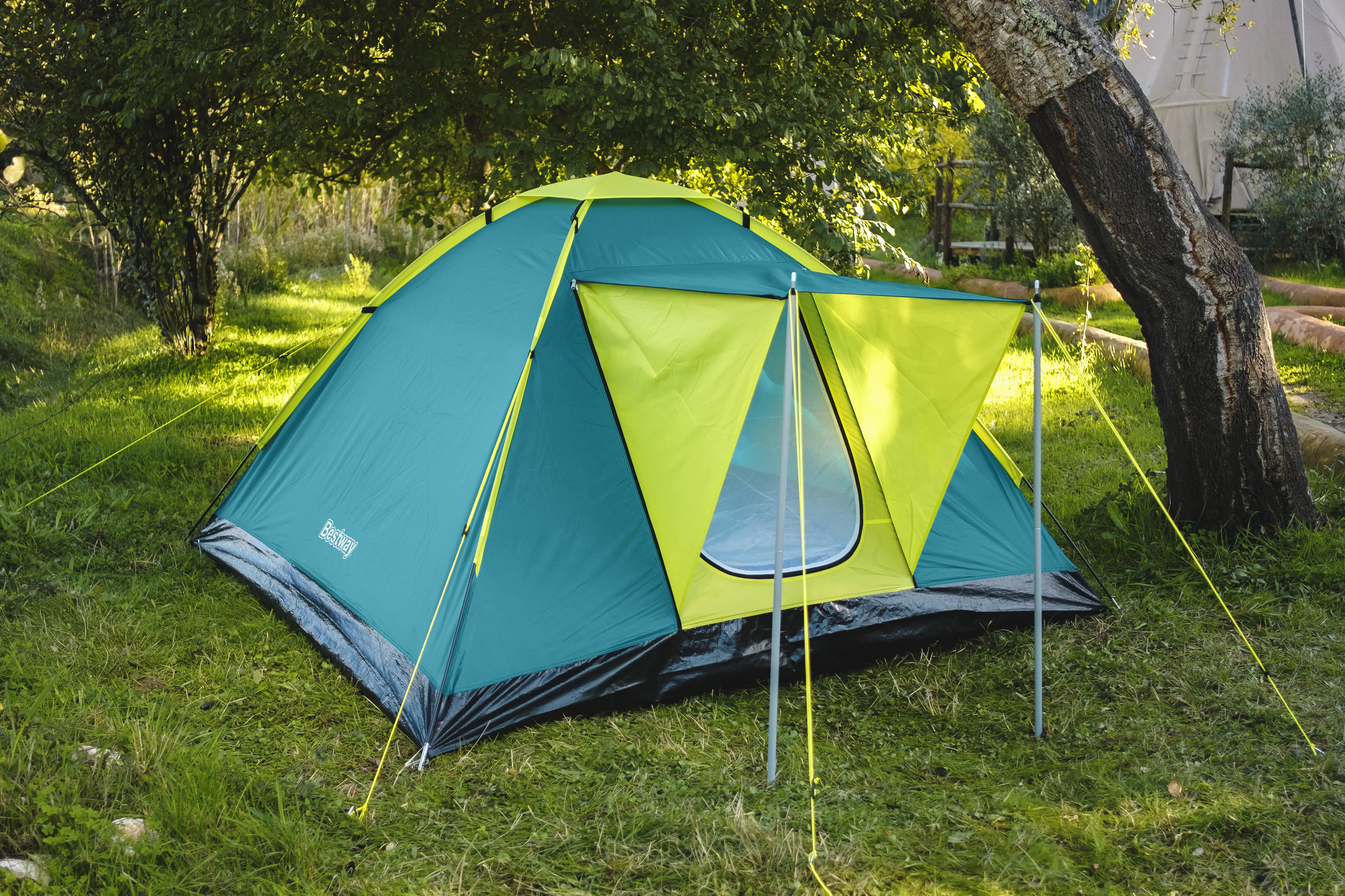 Bestway 3-Personen-Zelt Cool Ground 3 grün-gelb 210 x 210 x 120 cm Bestway 3-Personen-Zelt Cool Ground 3 grün-gelb 210 x 210 x 120 cm