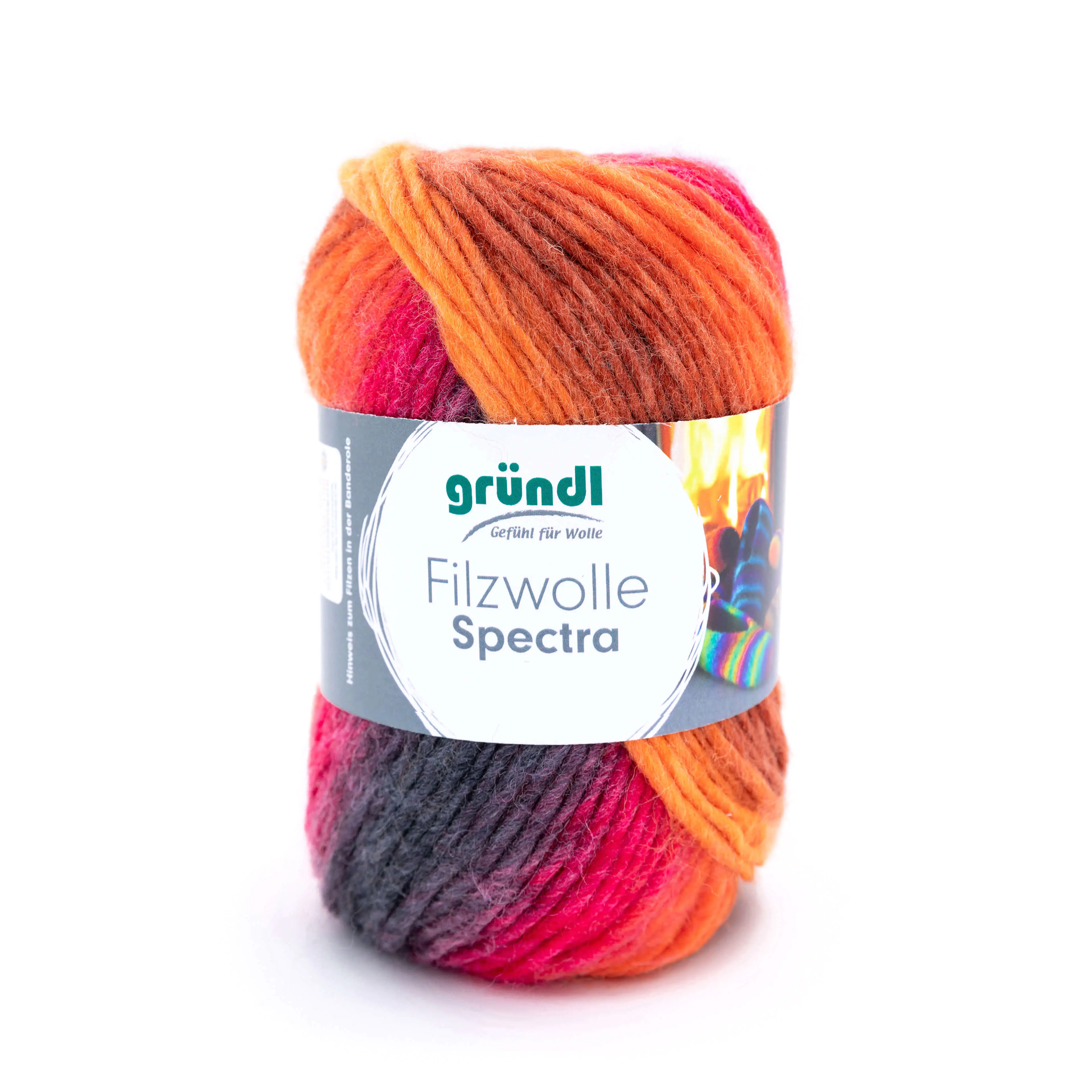 Gründl Filzwolle Spectra 100 g vulcano multicolor