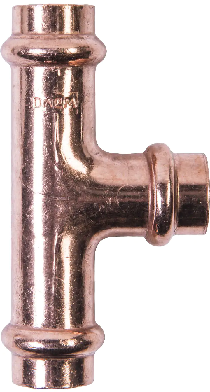 4035300905089_01 Cornat Press-T-Stück Kupfer, ø 15 mm, 10 Stück