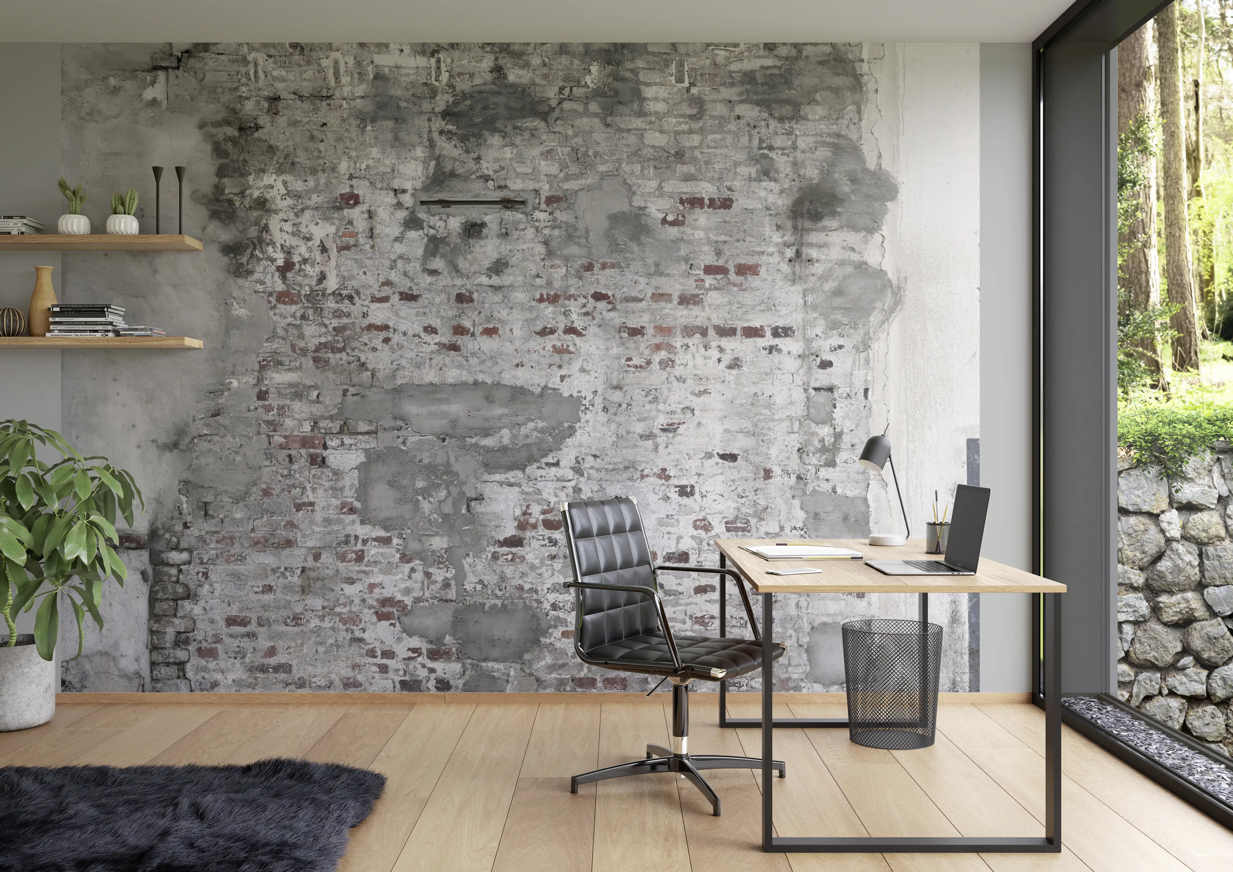 Rasch Vlies Fototapete 445404 Grau Muster & Motive 3 m x 4,19 m