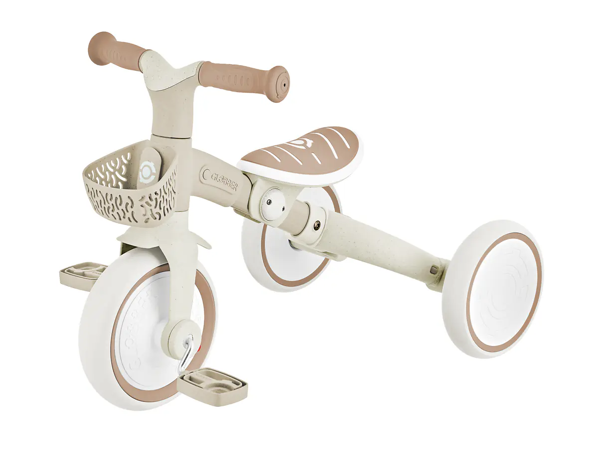 Globber Dreirad für Kinder Learning Trike 3-in-1 Plus Eco taupe