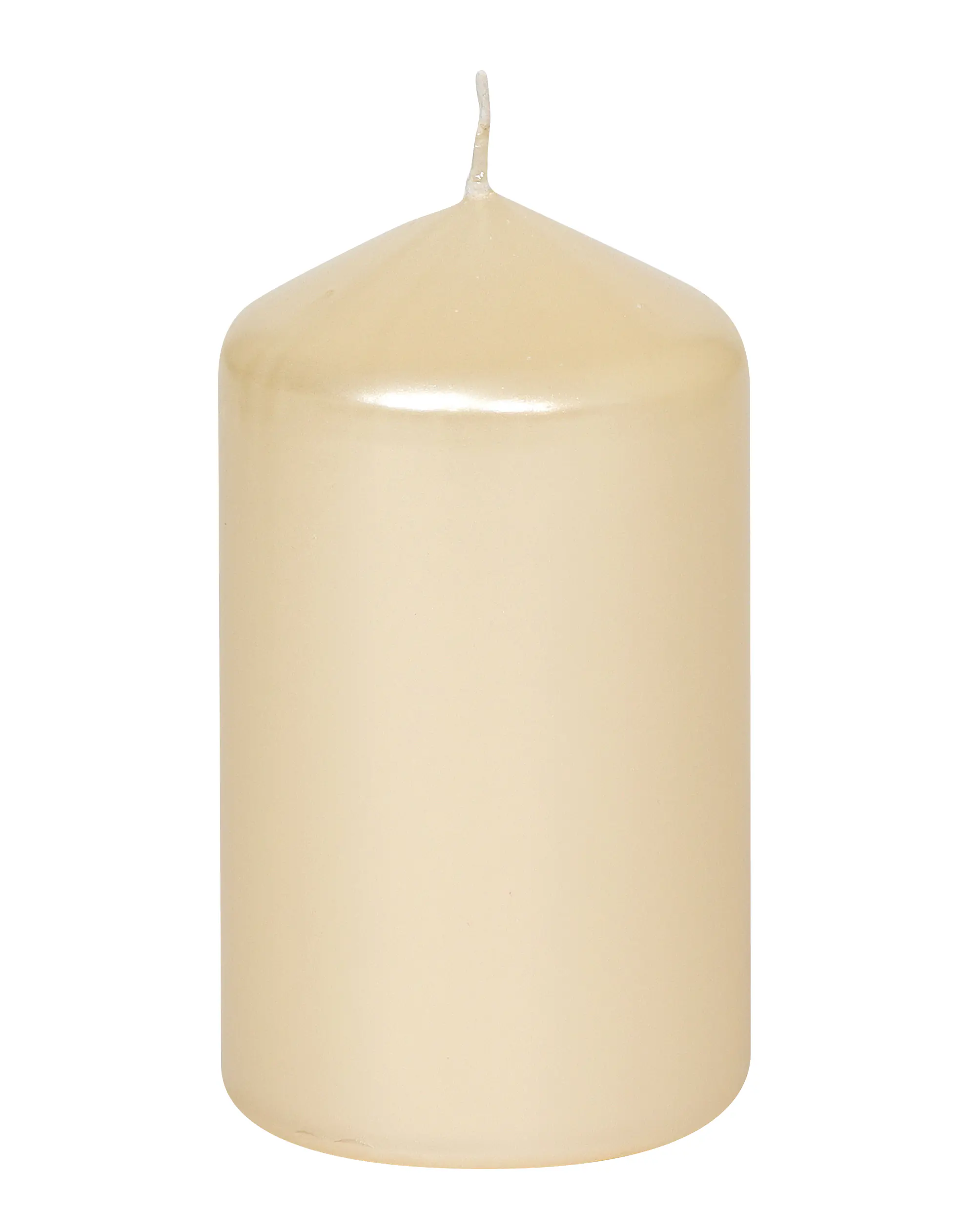 Steinhart Stumpenkerze Edelglanz Ø 5,7 x 10 cm champagner 