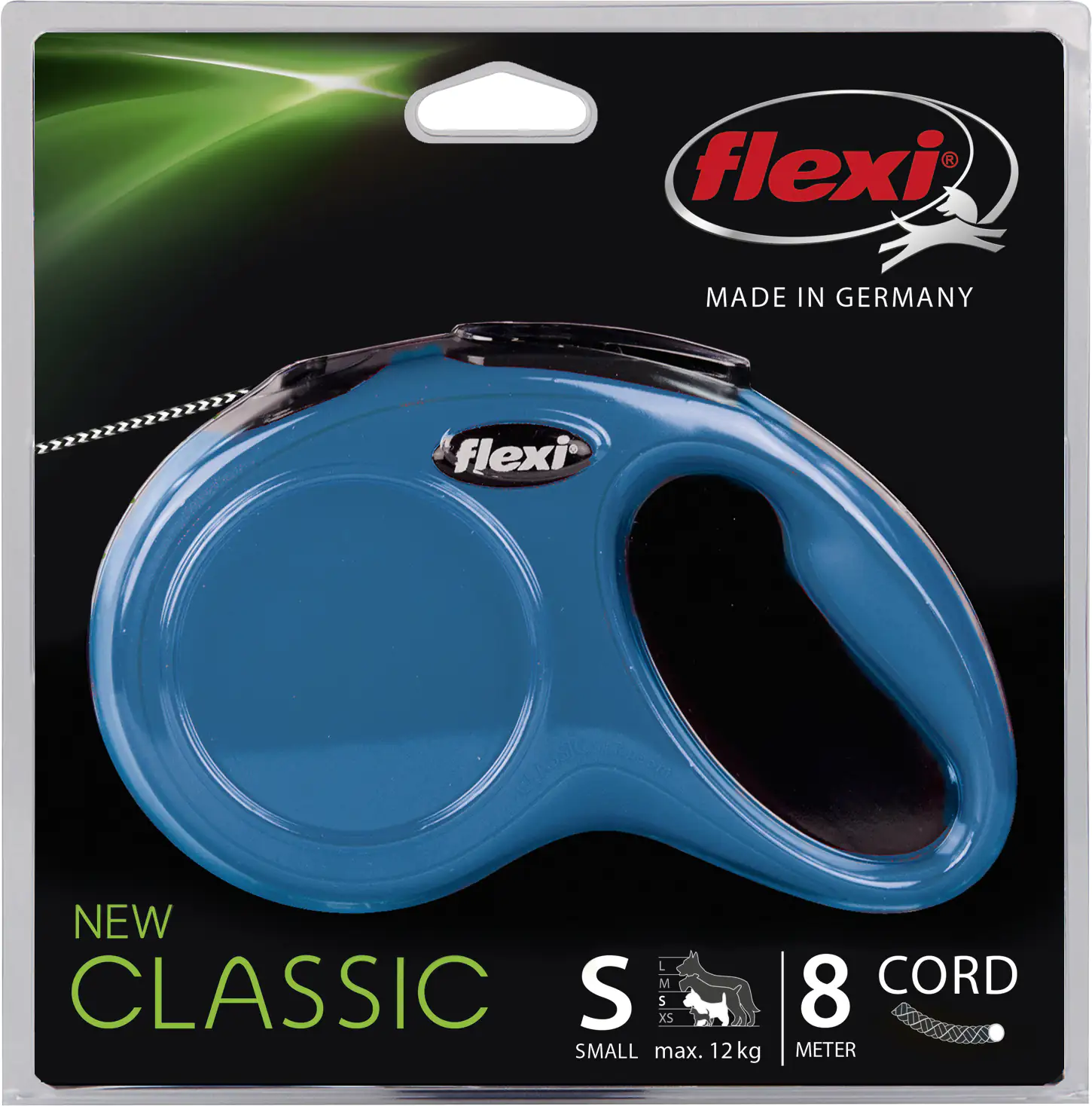 Flexi Hundeleine New Classic S blau, Seil