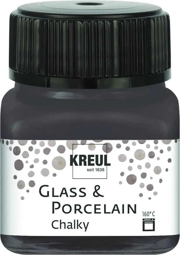 Kreul Glass & Porcelain Chalky volcanic gray 20 ml Kreul Glass & Porcelain Chalky volcanic gray 20 ml
