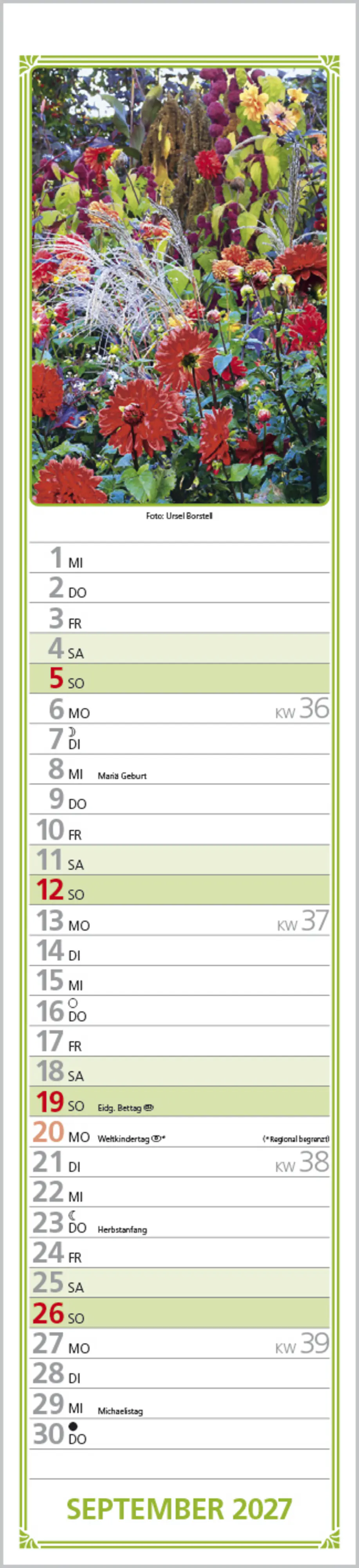 Korsch Kalender Rudis Gartenplaner 2027