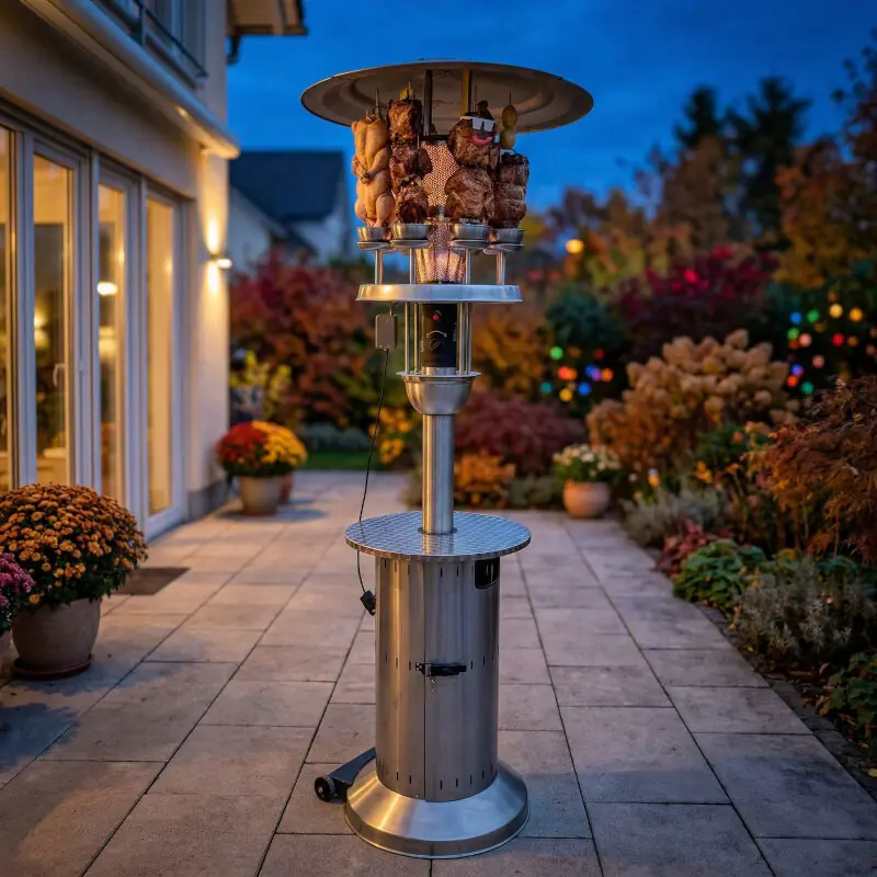 Schneider Rotiga 4 Grillrotisserie für Gasheizpilz