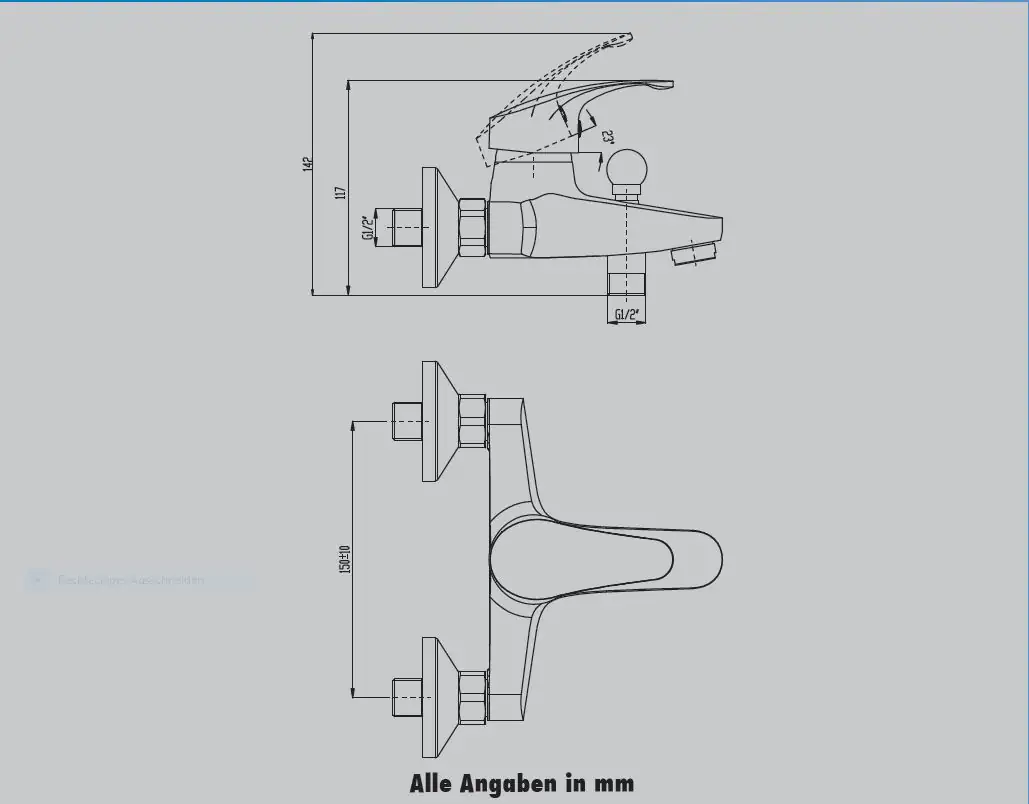 TrendLine Badewannenarmatur Atlanta verchromt