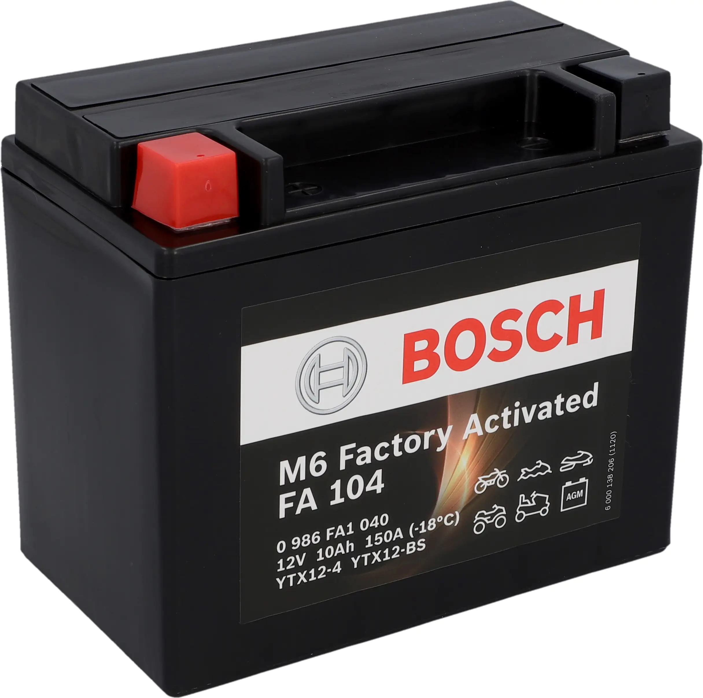 Bosch Gel  Motorradbatterie 10Ah 150A