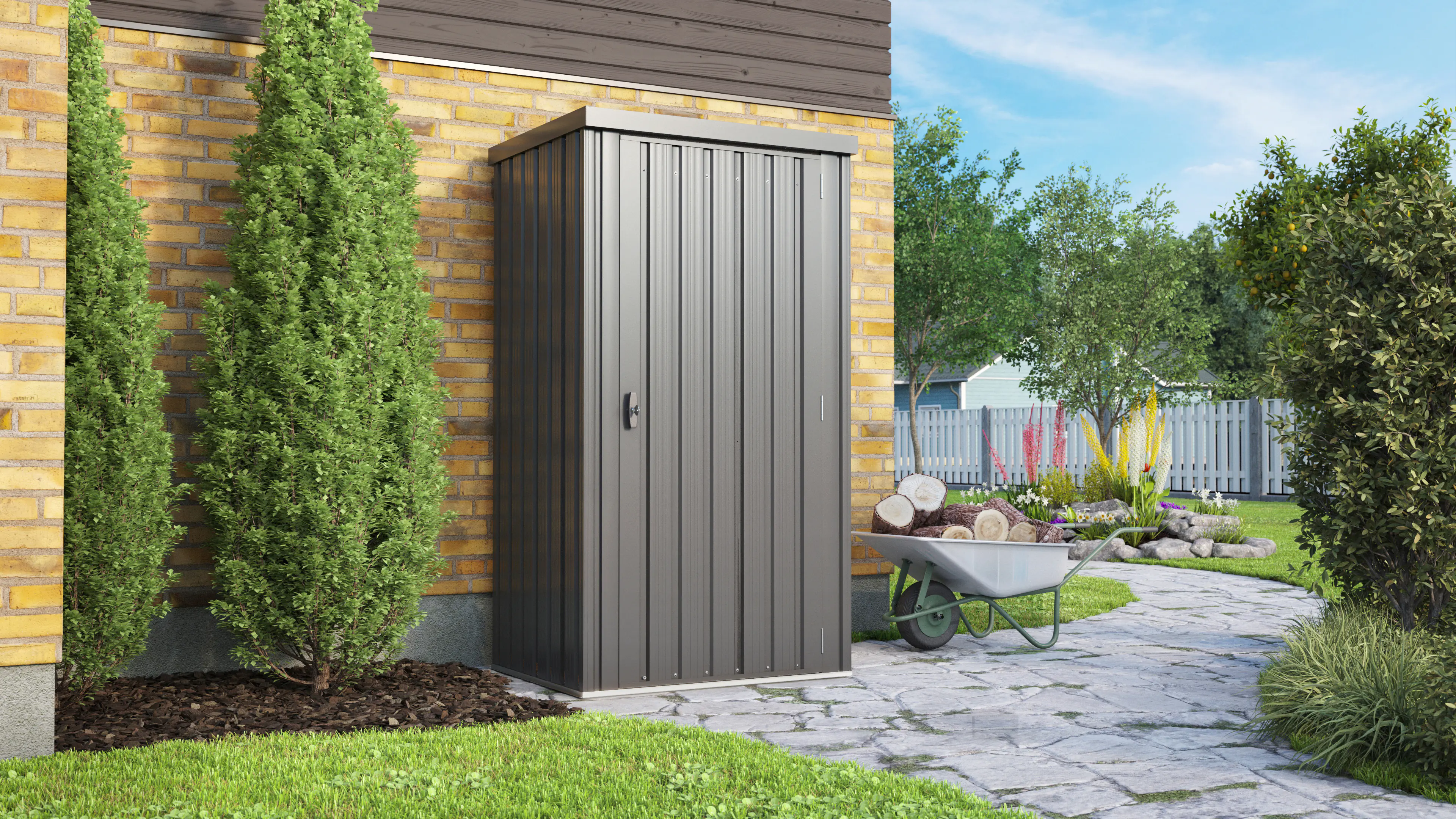 Pergart Metallgerätehaus Marburg 98 x 81 x 189 cm anthrazit