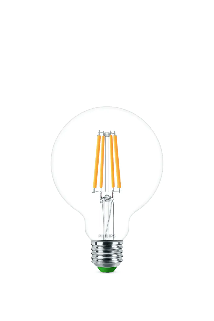 Philips LED-Leuchtmittel Filament Globe G95 E27 4W warmweiß klar