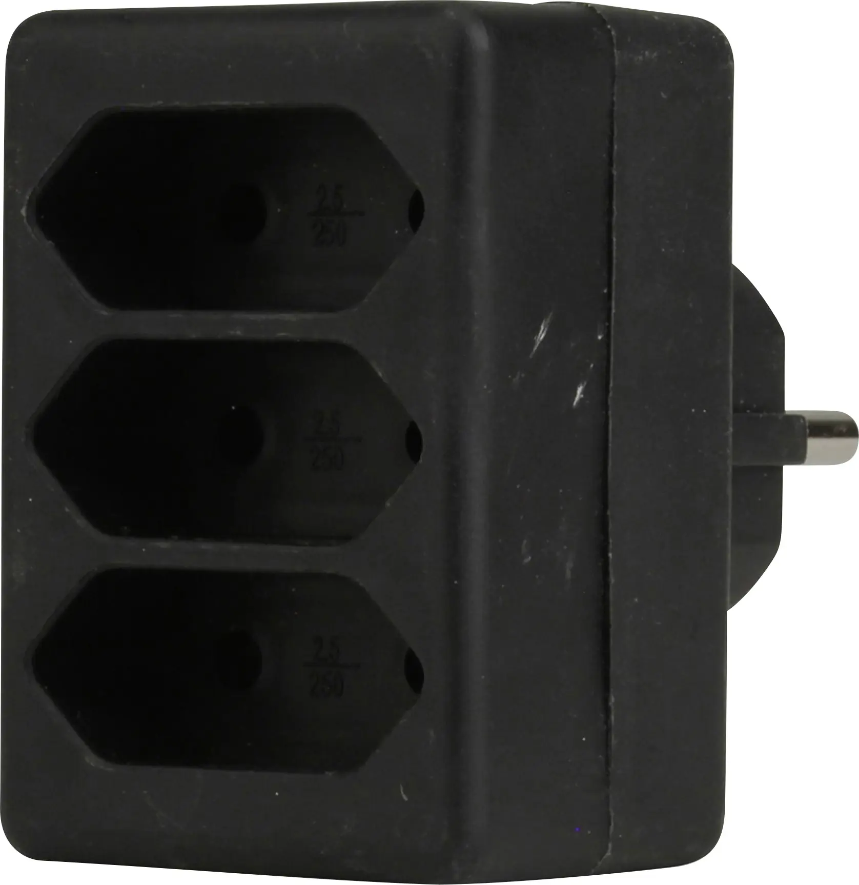 Euro-Adapter 3-fach schwarz