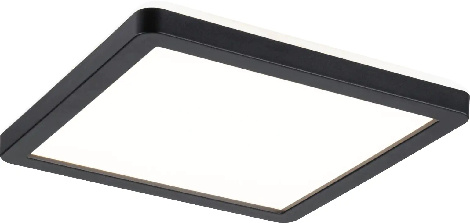 Paulmann LED Panel Atria Shine schwarz 19 x 19 cm warmweiß