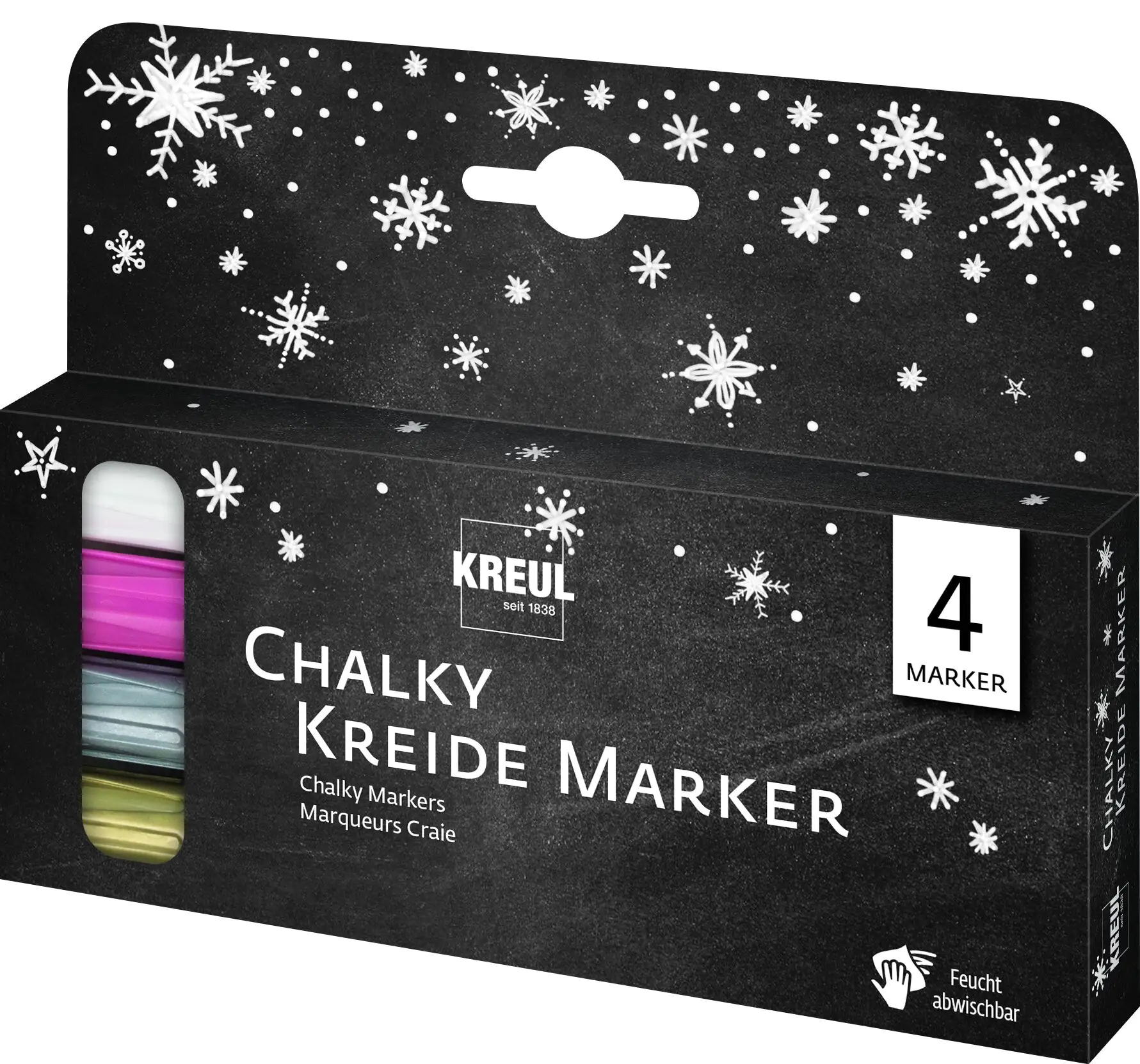 Kreul Chalky Kreidemarker 4er Set Winter Kreul Chalky Kreidemarker 4er Set Winter