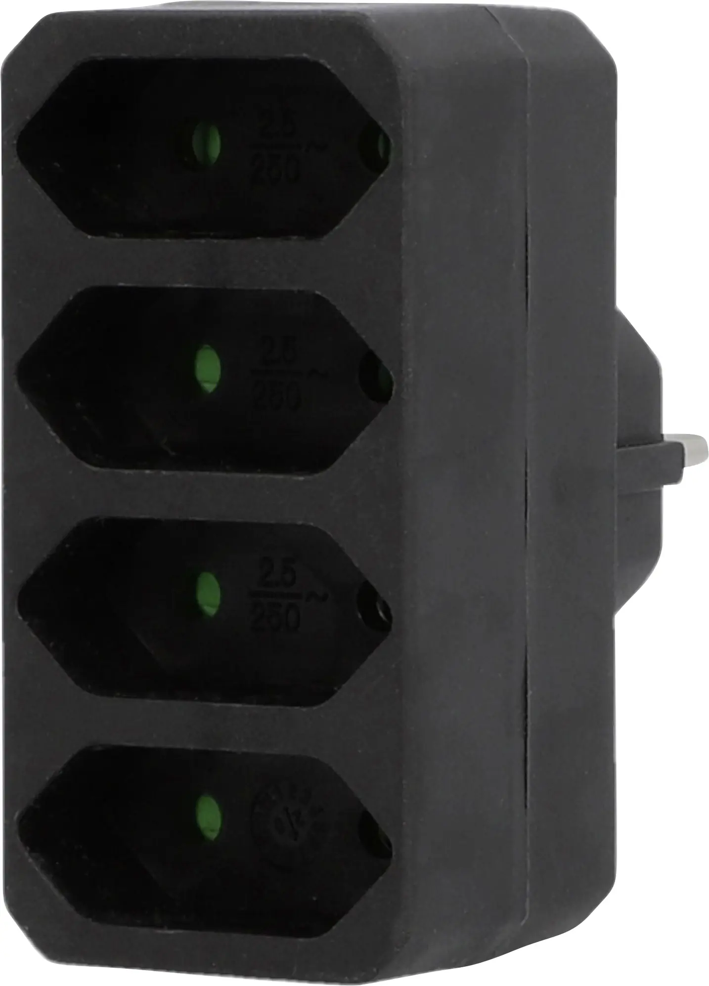 Euro-Adapter 4-fach schwarz Euro-Adapter 4-fach schwarz